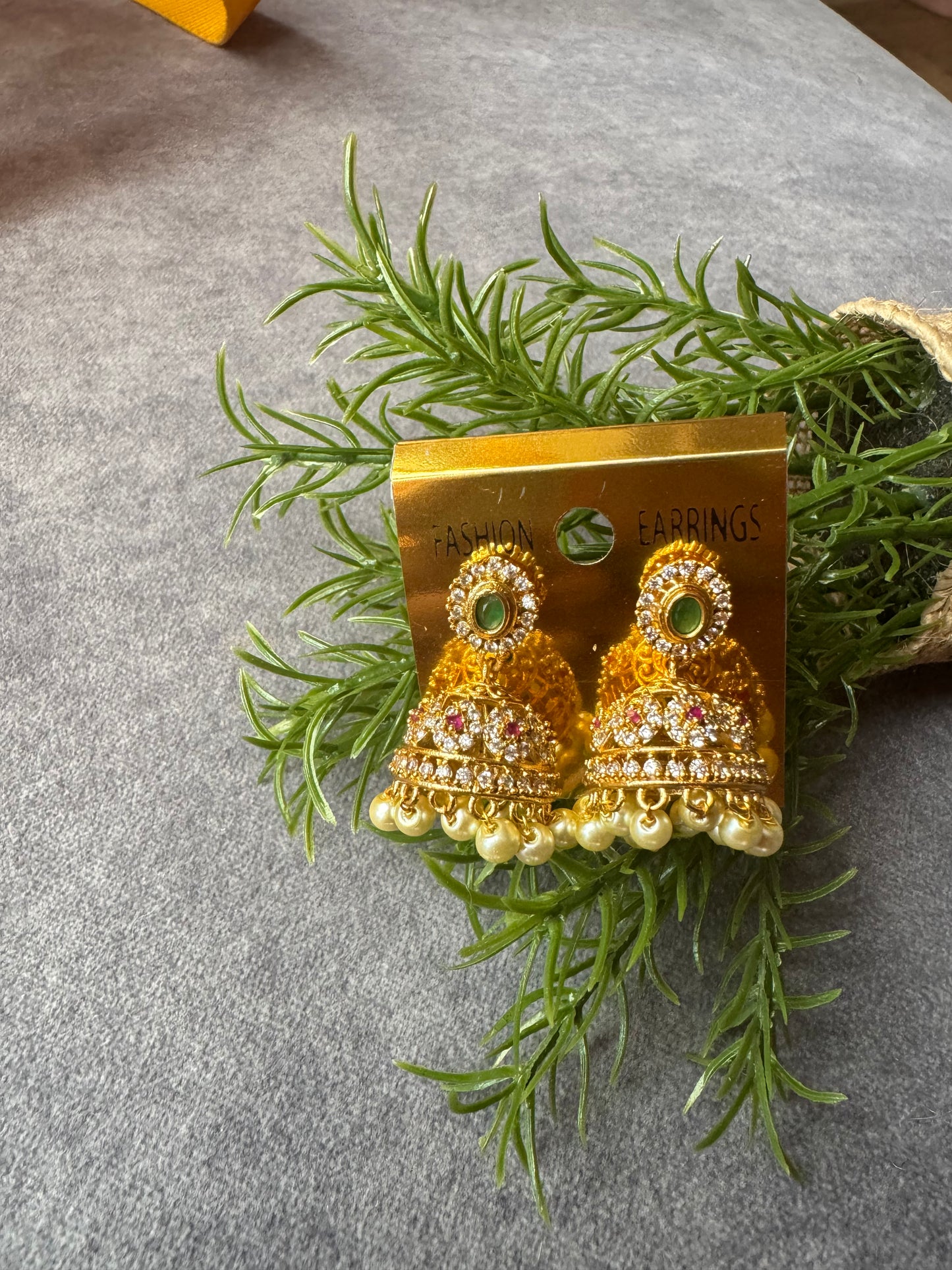 Traditional kerala stone Jhumka