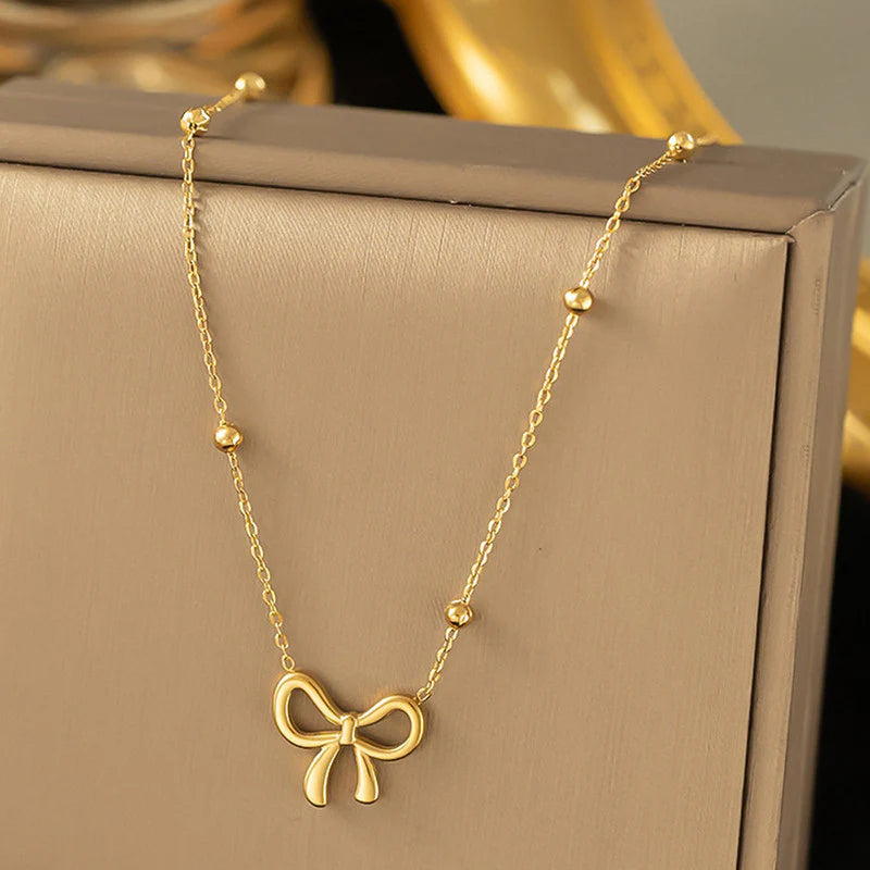 Infinity Bow Necklace