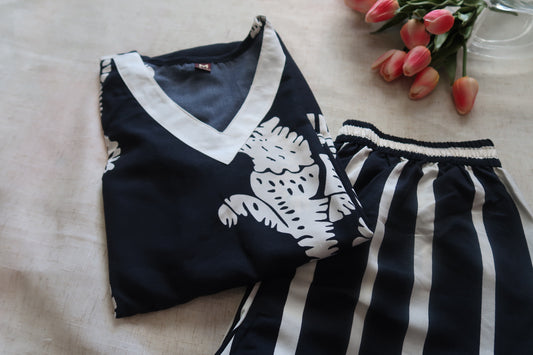 Black and white Coord set