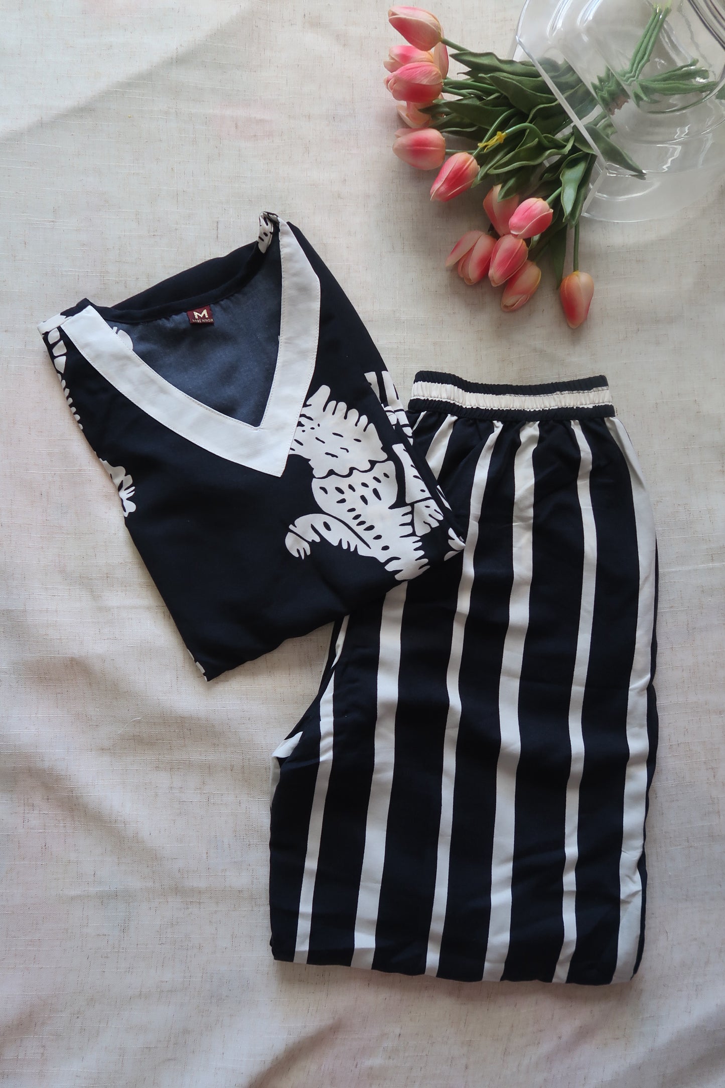 Black and white Coord set