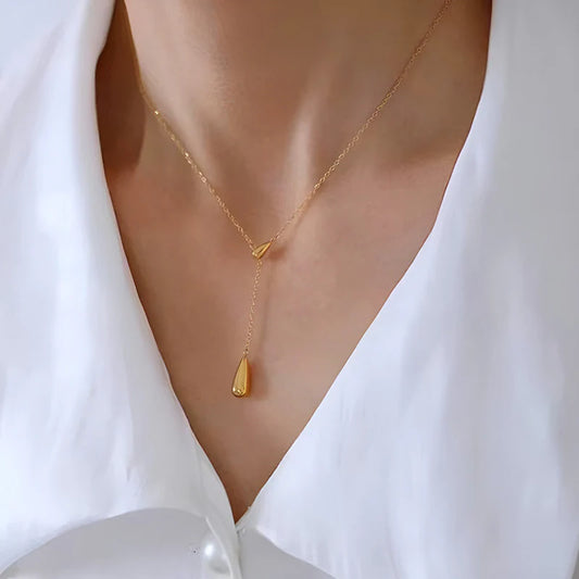 Tear drop necklace
