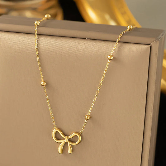 Infinity Bow Necklace
